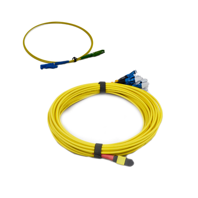 華為技術QSFPと互換性があるLC繊維ケーブル繊維のブレイクアウト ケーブルへのMM MPO