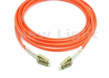 オレンジ二重LC LCの光ファイバ ケーブル、ネットワークのための多重モードの複式アパートの光ファイバ ケーブル