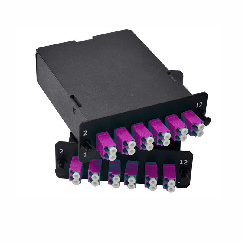 繊維光学の輸送システムのための光ファイバーMPOカセット モジュールの端子箱