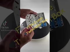 室内プラスチック FTTH 終了ボックス 2 ファイバー ウォール アウトドアケーブル 終了ボックス