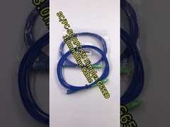 SC インドୋର シンプレックス 装甲型 UPC と APC ファイバー オプティック パッチ リード