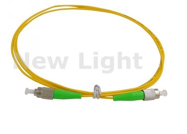 FC/APC - FC/APCの光ファイバーのパッチ・コード単一モデル9/125の単信ポリ塩化ビニールの黄色ケーブル