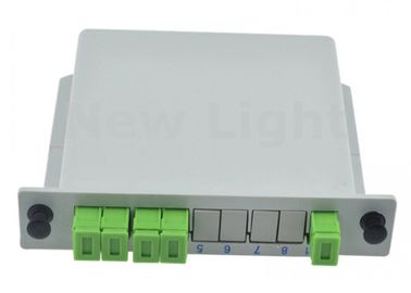 灰色色SC APC 1x4 PLCのディバイダー箱のFTTHシステムのための平面の導波管のタイプ