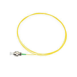 黄色い色FCの繊維光学のパッチ・コード、0.9MMの直径の単一モード繊維のピグテール