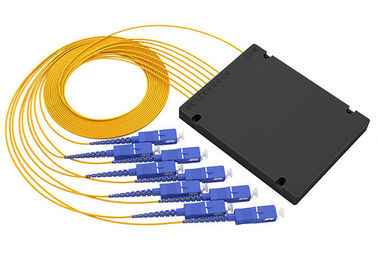 デジタル受動態PLCの繊維光学のディバイダー1x8のABSはSC/PCのコネクターが付いているタイプを囲みます