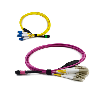 購入 密集した低速PDL MPO MTPケーブルMTP/MPO - LCはQSFP繊維のジャンパー線に送風する online manufacture
