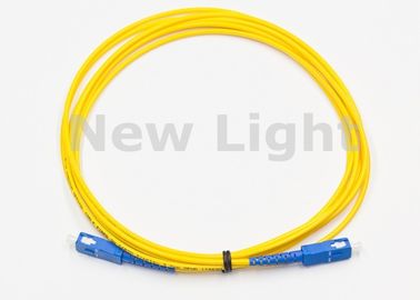 購入 ハイ リターンの損失のSCの単一モード繊維パッチ ケーブルへの光ファイバーのパッチ・コード/SC online manufacture