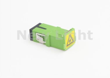 購入 承認される蝶番を付けられたカバーROSHが付いている緑色FTTH SCの繊維光学のアダプター online manufacture