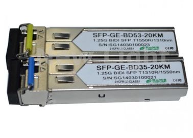 購入 1G単一モードSFP BIDIのトランシーバー1.25G 1310nm/1550nm 20km LC/SC DDM WDM SFP online manufacture