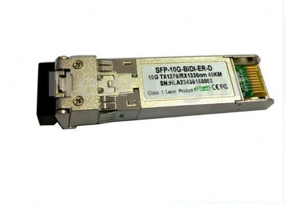 購入 40kmシングルモードアプリケーション向けLCコネクタ付き10Gb/s SFP+双方向光ファイバトランシーバ online manufacture