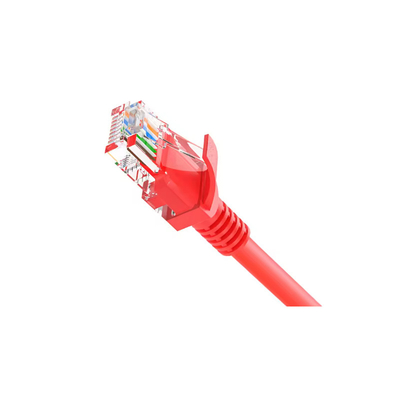 購入 Cat7 ネットワークパッチコード ダブルシールド 金属塗装赤銅 24AWG 7/0.20mmケーブル online manufacture