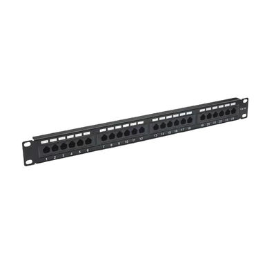 購入 メタルシールド 24ポート RJ45 パッチパネル RoHS/UL/CE Cat5e/Cat6/Cat6a/Cat7 イーサネット認証 online manufacture