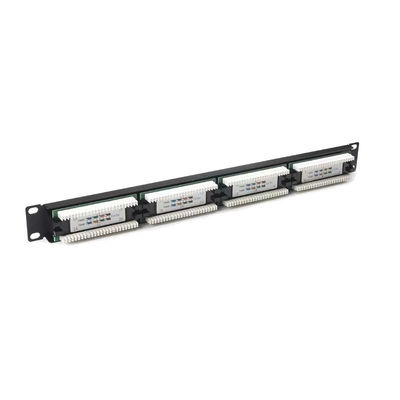 購入 24ポート ラックマウント型 RJ45 イーサネットパッチパネル Cat5e～Cat7ケーブル対応 online manufacture