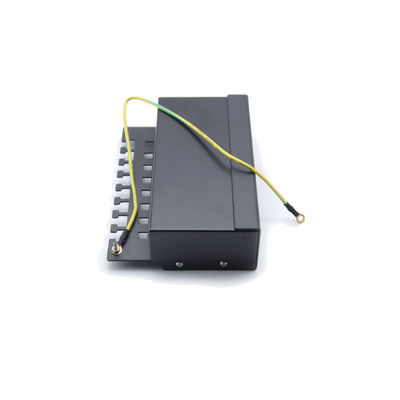 購入 ブラック1Uラック装着式金属RJ45パッチパネル,CAT6aイーサネットネットワーク用 110/Krone IDC終了 online manufacture