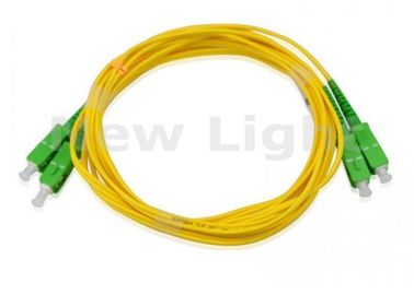 購入 FTTH SC APCのパッチ・コード、2.0mm/3.0mmの単一モードの二重光ファイバ ケーブル online manufacture