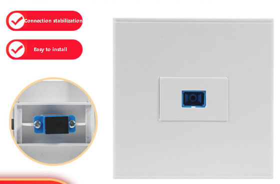 購入 5Gネットワーク用、難燃性LC/SCソケット、ユニバーサル互換性、86 * 86 mmサイズ online manufacture