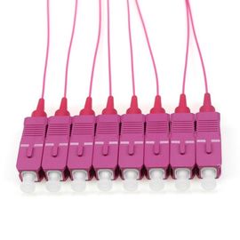 購入 OM4 SC/PCの繊維光学のピグテールは、1つのM繊維のジャンパー線12 0.9mmを着色します online manufacture