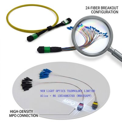 買う 超低挿入損失 MPO MTP パッチ コード ≤0.35dB 3.0mm LSZH 12 ファイバ、10G 40G 100G 高帯域幅データセンター用 online manufacture