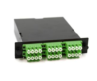 購入 24の繊維0.9mmケーブルMTP Casstteモジュールの緑LCのアダプターOM5のPCのポーランド人のパッチ・コード online manufacture