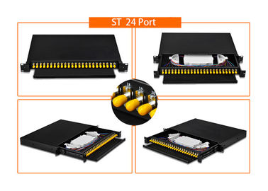 購入 単一モードの繊維光学のパッチ盤のラック マウント19のインチ12 X LC/SC/FC/ST online manufacture