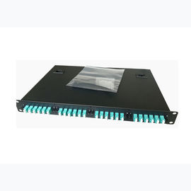購入 1u 19繊維光学のパッチ盤、SC/FC/ST/LC 48の港の光ファイバ ケーブルのパッチ盤 online manufacture