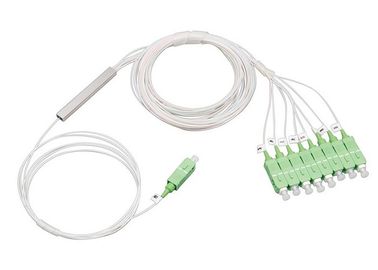 購入 SCのコネクターが付いているミニチュア光ファイバーのディバイダー1x8の小型タイプPLC online manufacture
