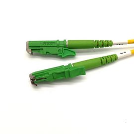 購入 10M E2000 APCのパッチ・コードの緑色/単一モードの二重光ファイバ ケーブル online manufacture
