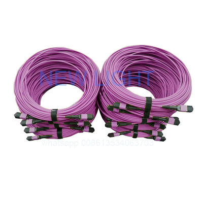 購入 OM4 12コア MPO MTPケーブル 高密度データセンター用 調整可能な長さ online manufacture