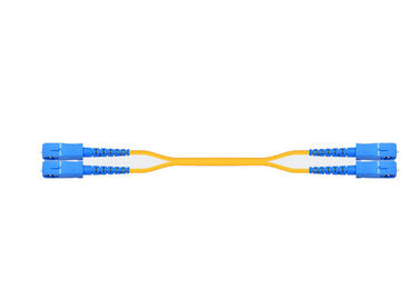 購入 40Gデータ伝送SCの繊維光学のパッチ・コードの二重単一モード1310/1550nm online manufacture
