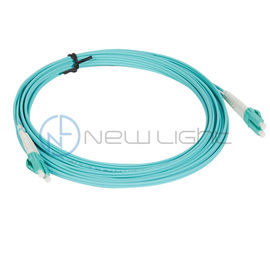 購入 水100G FTTHの基地局MM 50/125 OM4 LC LSZHの二重パッチ・コード online manufacture