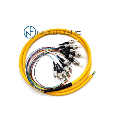購入 単一モードの光ファイバケーブル1m LSZH 0.9mm FC UPC/APC 12の繊維 online manufacture