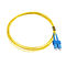 SC/UPC - LC/UPC SMの単信光ファイバーのパッチ・コードの黄色ポリ塩化ビニール/LSZH/OFNR