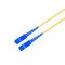 青い複式アパート繊維ケーブル/SC UPCの単一モード1310nm SCの繊維光学のパッチ・コード
