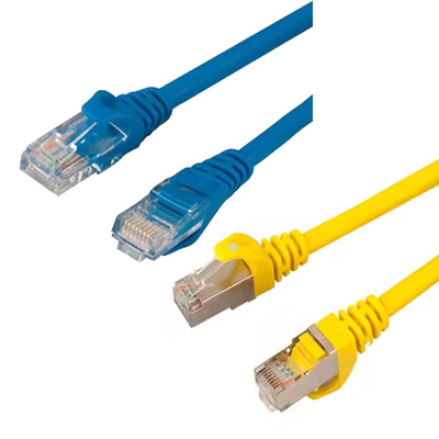 純銅 二重シールド Cat6 ネットワークパッチコード RoHS 認証 UL ETL FCC 承認