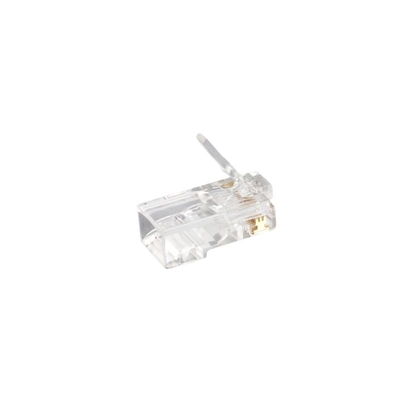 CAT6 8P8C透明RJ45プラグ - 1000Mbps 純銅,Fluke認証