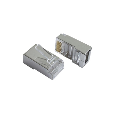 大量 CAT6 8P8C モジュラルのプラグ - 金で塗装された,スナグレスブーツ,1000サイクル以上
