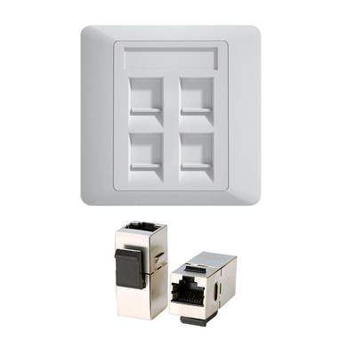 CAT7 Keystone Socket 10Gbps - スリムプロフィール for Data Centers (UL 94V-0 Fire Rating) 電気ウォールスイッチ