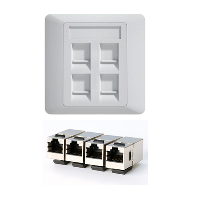 CAT6 RJ45ソケット、90W Power Delivery、IEEE 802.3bt Type 4準拠、スマートビル向け86 * 86 mmサイズ