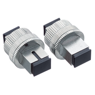 SC 変形光学減光器 0~30 dB 調整範囲とシングルモードファイバーのダストキャップ保護