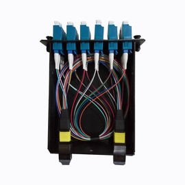 6x LCの二重へのMPO-12は、Aの12繊維OS2の単一モードFHD MPOカセットをタイプします