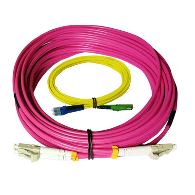 Duplex Multimode Fiber Optic Patch Cord with Customizable Length for High-Speed Data Transmission