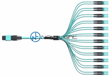 24 ファイバーOM3-150/300 MPO MTPケーブル 40G/100Gトランスミッションと男性または女性接続オプション