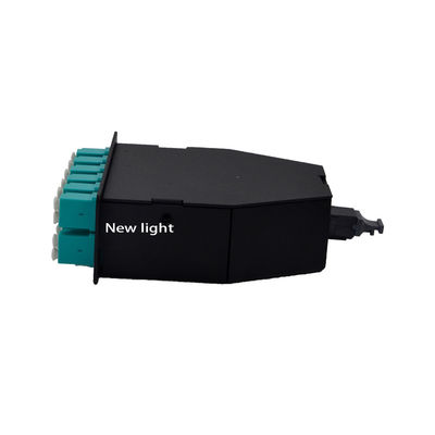 高密度光ファイバー接続の19インチラック用12コアエリートLCからMTPMPOカセットモジュール